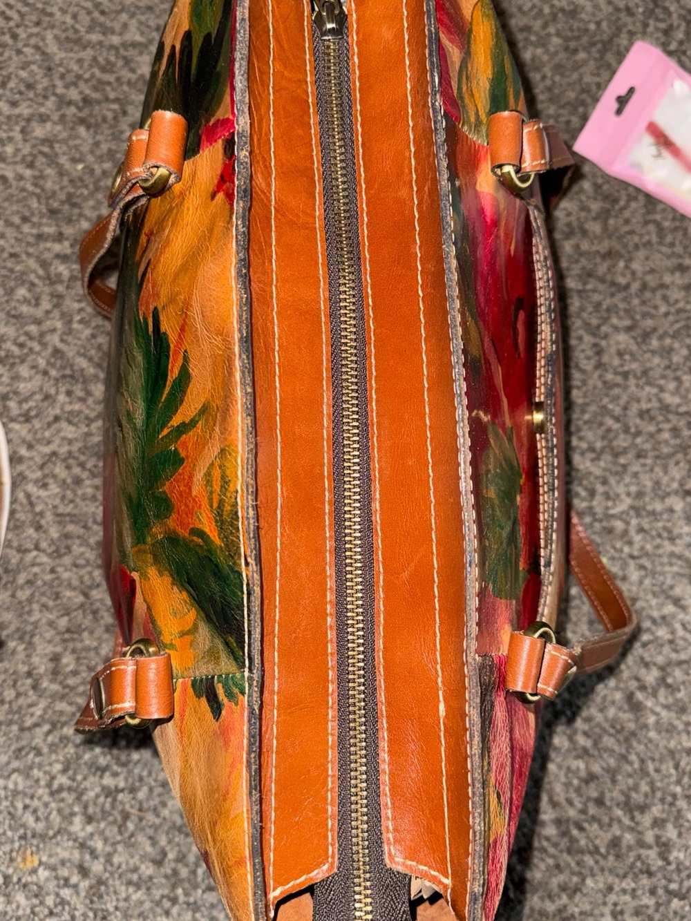 Patricia Nash Tote, Wallet And Dusty. Hand Painted, Italian Leather EUC - Picture 9 of 10